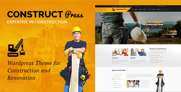 Construct Press Preview Wordpress Theme - Rating, Reviews, Preview, Demo & Download