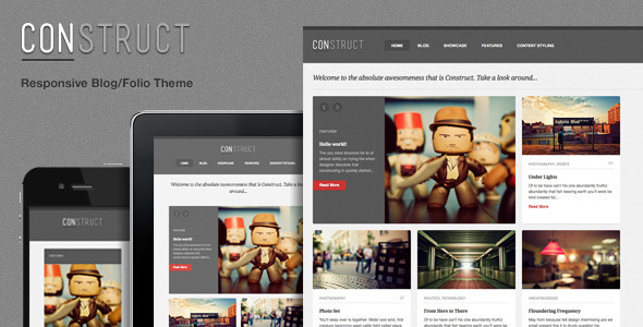 Construct Preview Wordpress Theme - Rating, Reviews, Preview, Demo & Download