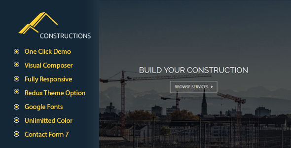 Construction Business Preview Wordpress Theme - Rating, Reviews, Preview, Demo & Download