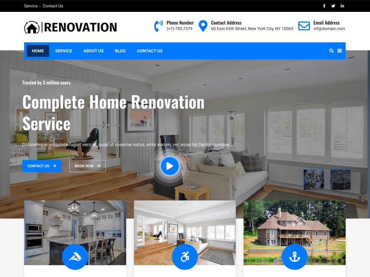 Construction RenovationX Preview Wordpress Theme - Rating, Reviews, Preview, Demo & Download