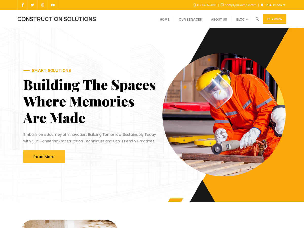 Construction Solutions Preview Wordpress Theme - Rating, Reviews, Preview, Demo & Download