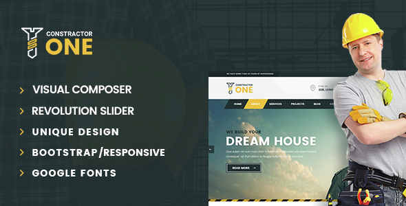 Constructor One Preview Wordpress Theme - Rating, Reviews, Preview, Demo & Download