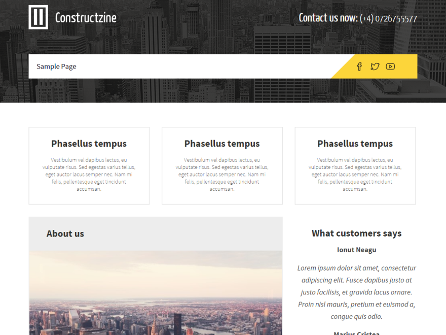 Constructzine Lite Preview Wordpress Theme - Rating, Reviews, Preview, Demo & Download