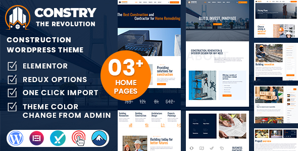 Constry Preview Wordpress Theme - Rating, Reviews, Preview, Demo & Download