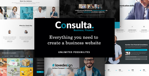 Consulta Preview Wordpress Theme - Rating, Reviews, Preview, Demo & Download