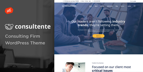 Consultente Preview Wordpress Theme - Rating, Reviews, Preview, Demo & Download