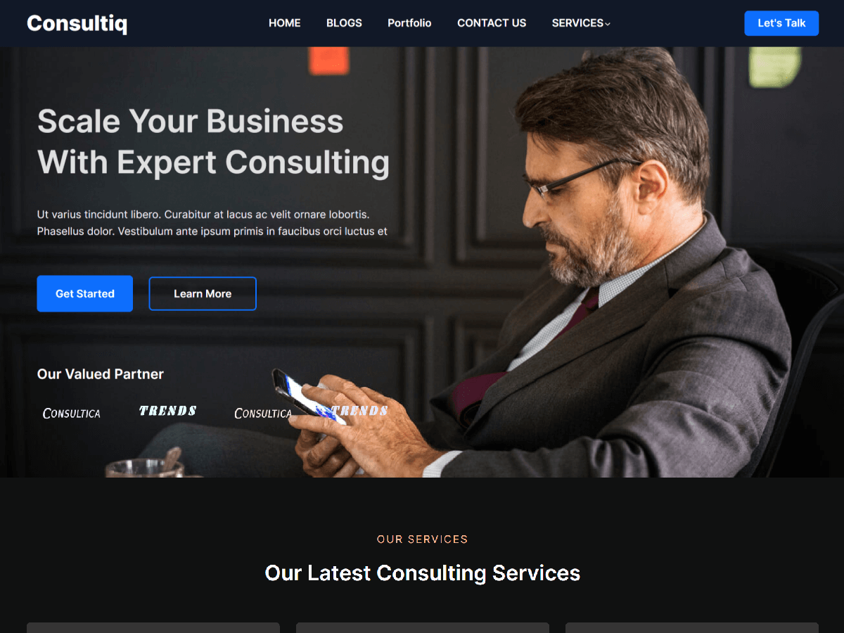 Consultiq Preview Wordpress Theme - Rating, Reviews, Preview, Demo & Download