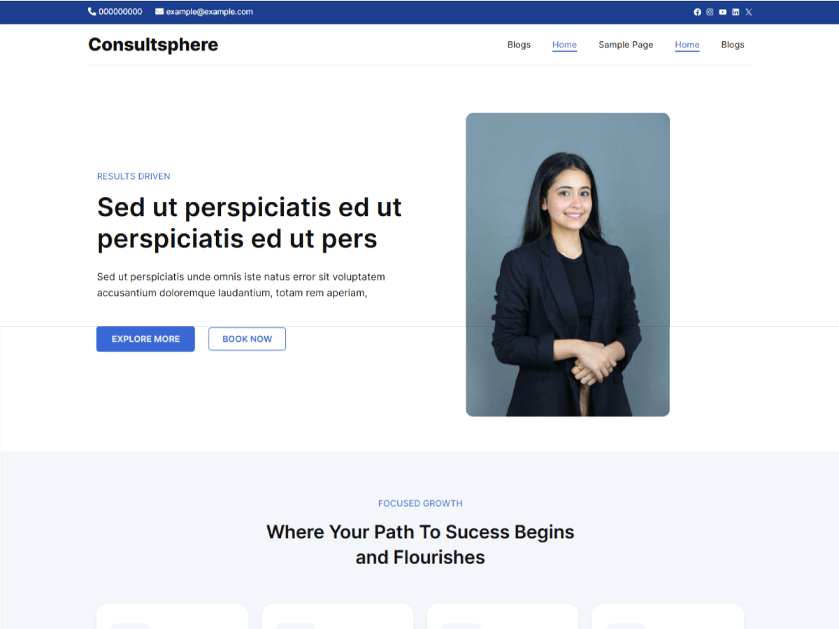 Consultora Preview Wordpress Theme - Rating, Reviews, Preview, Demo & Download