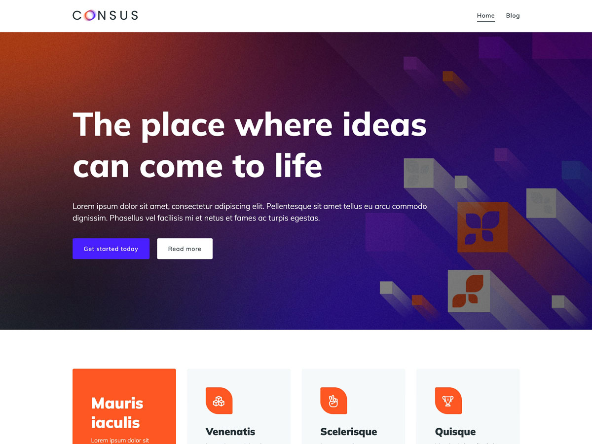 Consus Preview Wordpress Theme - Rating, Reviews, Preview, Demo & Download