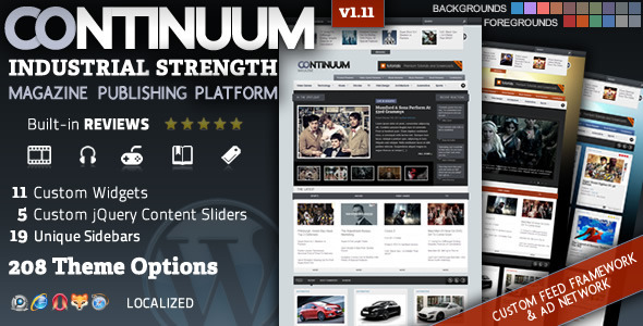 Continuum Preview Wordpress Theme - Rating, Reviews, Preview, Demo & Download