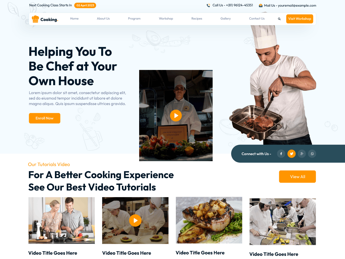 Cooking Food Preview Wordpress Theme - Rating, Reviews, Preview, Demo & Download