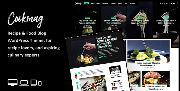 Cookmag Preview Wordpress Theme - Rating, Reviews, Preview, Demo & Download