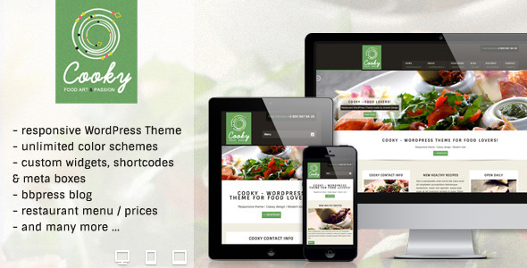 Cooky Restaurant Preview Wordpress Theme - Rating, Reviews, Preview, Demo & Download