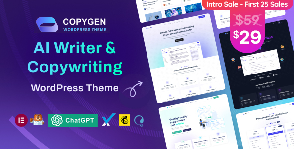 CopyGen Preview Wordpress Theme - Rating, Reviews, Preview, Demo & Download