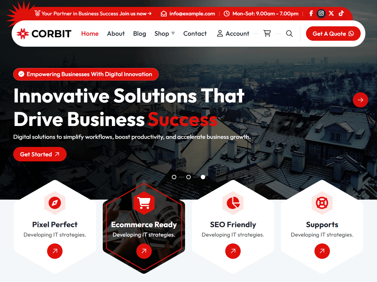 Corbit Preview Wordpress Theme - Rating, Reviews, Preview, Demo & Download