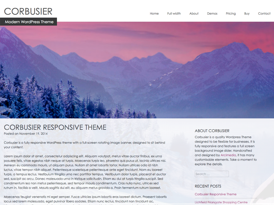 Corbusier Preview Wordpress Theme - Rating, Reviews, Preview, Demo & Download