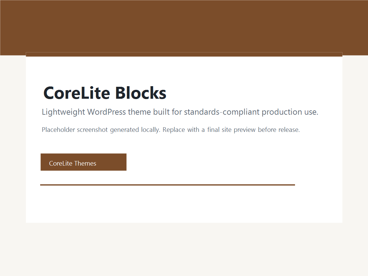 CoreLite Blocks Preview Wordpress Theme - Rating, Reviews, Preview, Demo & Download