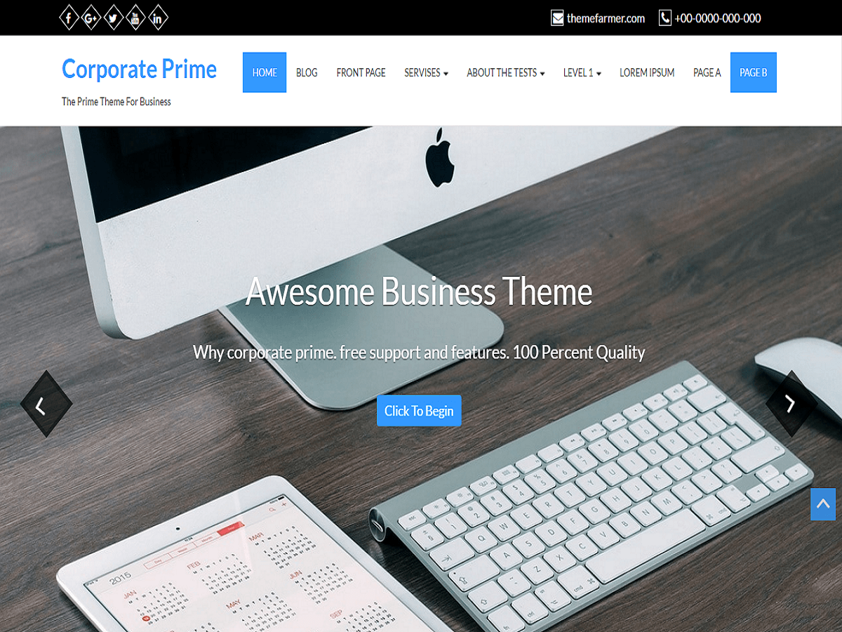 Corporate Prime Preview Wordpress Theme - Rating, Reviews, Preview, Demo & Download