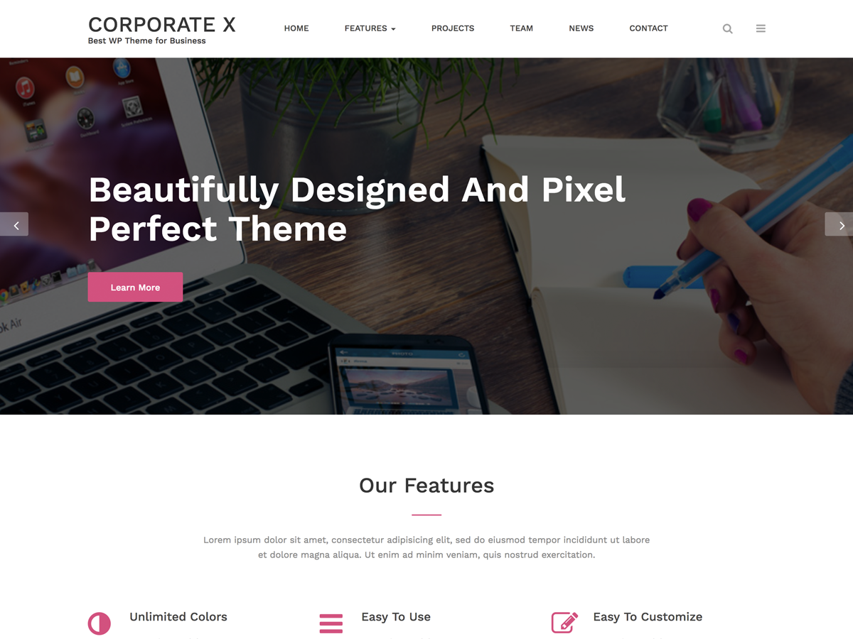 Corporate X Preview Wordpress Theme - Rating, Reviews, Preview, Demo & Download