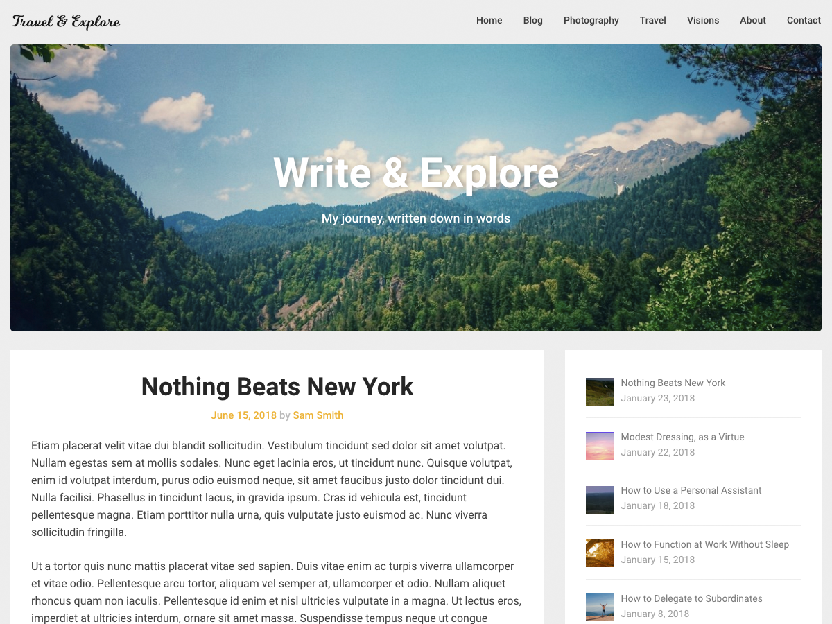Corporately Blogging Preview Wordpress Theme - Rating, Reviews, Preview, Demo & Download