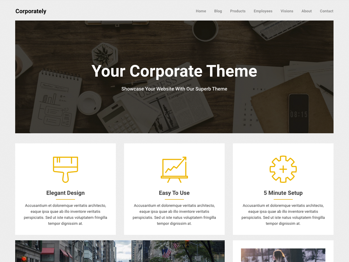 Corporately Preview Wordpress Theme - Rating, Reviews, Preview, Demo & Download
