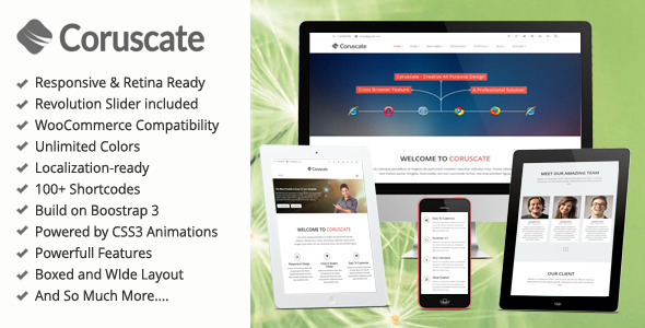 Coruscate Preview Wordpress Theme - Rating, Reviews, Preview, Demo & Download