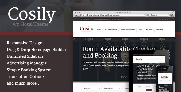 Cosily Preview Wordpress Theme - Rating, Reviews, Preview, Demo & Download