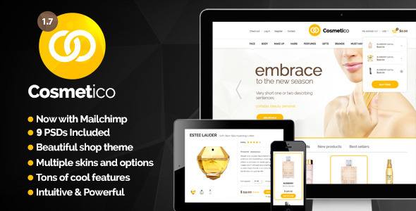 Cosmetico Preview Wordpress Theme - Rating, Reviews, Preview, Demo & Download