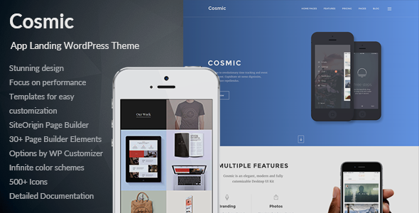 Cosmic Preview Wordpress Theme - Rating, Reviews, Preview, Demo & Download