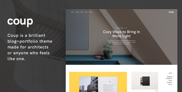 Coup Preview Wordpress Theme - Rating, Reviews, Preview, Demo & Download