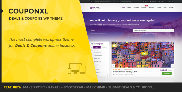 CouponXL Preview Wordpress Theme - Rating, Reviews, Preview, Demo & Download