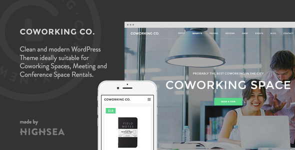 Coworking Co Preview Wordpress Theme - Rating, Reviews, Preview, Demo & Download