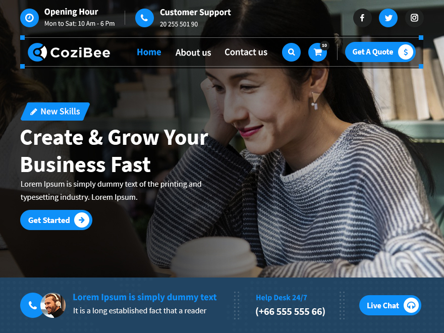 CoziBee Preview Wordpress Theme - Rating, Reviews, Preview, Demo & Download