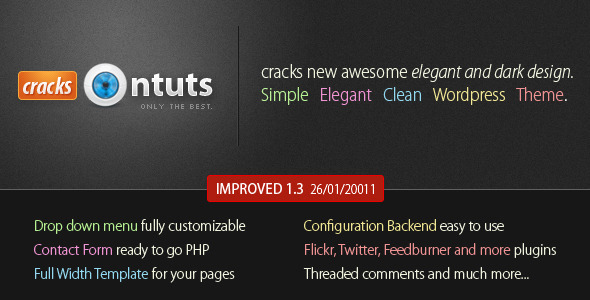 Cracks Preview Wordpress Theme - Rating, Reviews, Preview, Demo & Download