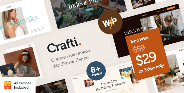 Crafti Preview Wordpress Theme - Rating, Reviews, Preview, Demo & Download