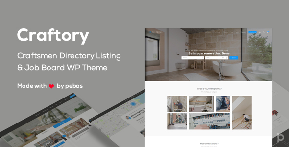Craftory Preview Wordpress Theme - Rating, Reviews, Preview, Demo & Download