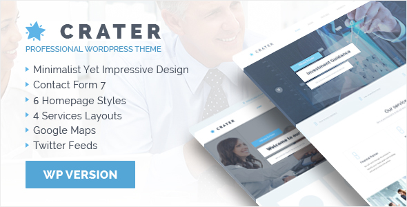 Crater Consulting Preview Wordpress Theme - Rating, Reviews, Preview, Demo & Download