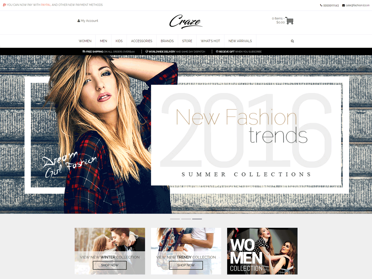 Craze Preview Wordpress Theme - Rating, Reviews, Preview, Demo & Download