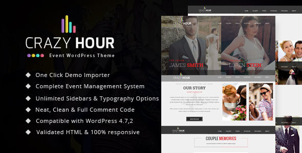 Crazy Hour Preview Wordpress Theme - Rating, Reviews, Preview, Demo & Download