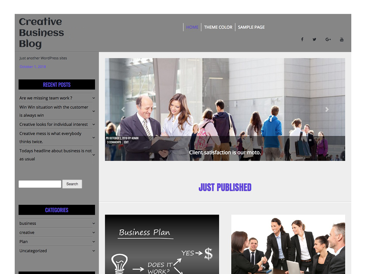 Creative Business Preview Wordpress Theme - Rating, Reviews, Preview, Demo & Download