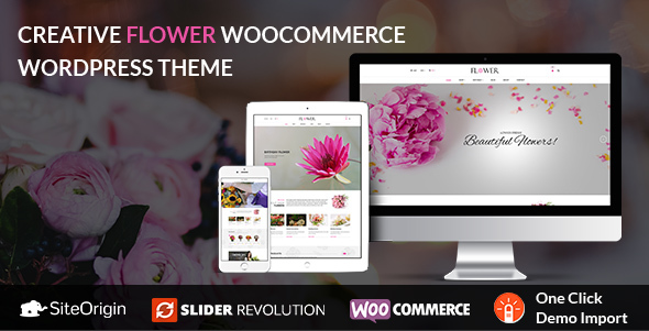 Creative Flower Preview Wordpress Theme - Rating, Reviews, Preview, Demo & Download