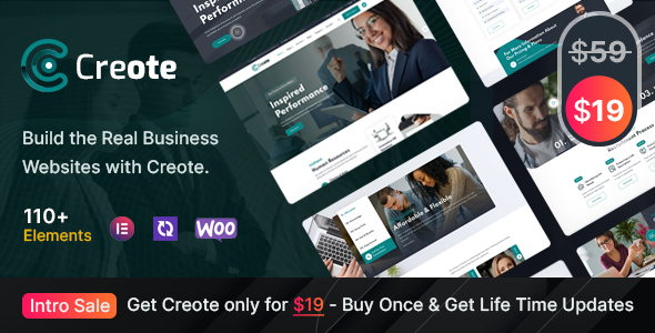 Creote Preview Wordpress Theme - Rating, Reviews, Preview, Demo & Download