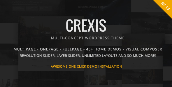 Crexis Preview Wordpress Theme - Rating, Reviews, Preview, Demo & Download