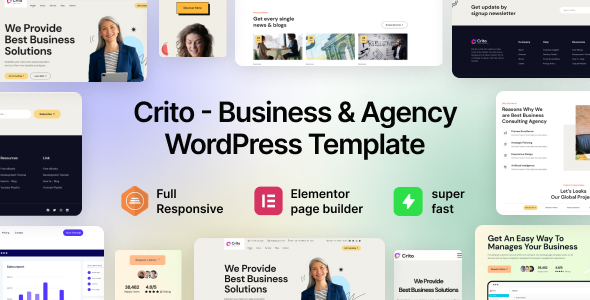 Crito Preview Wordpress Theme - Rating, Reviews, Preview, Demo & Download