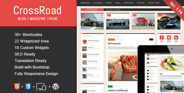 CrossRoad Preview Wordpress Theme - Rating, Reviews, Preview, Demo & Download