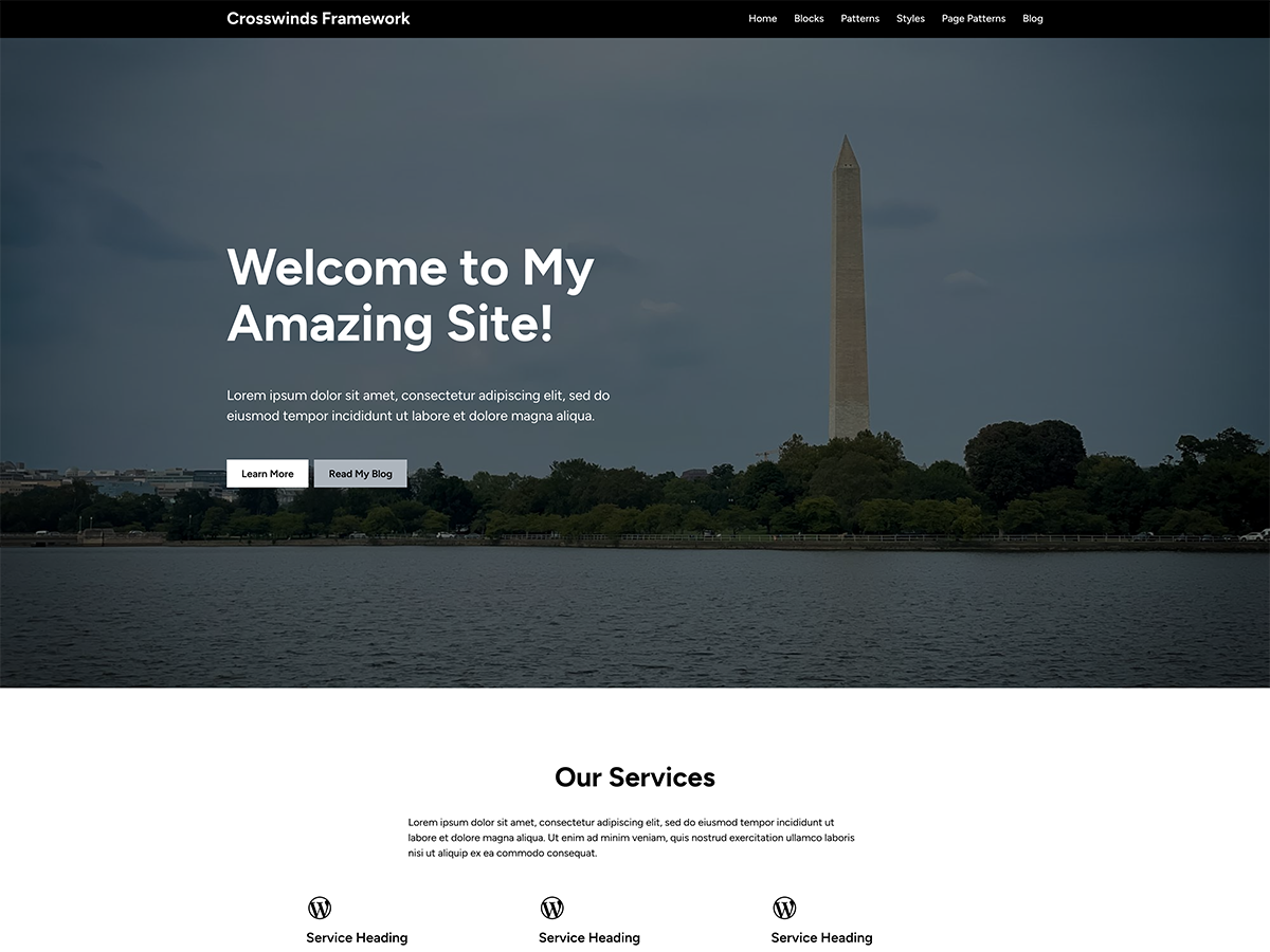 Crosswinds Framework Preview Wordpress Theme - Rating, Reviews, Preview, Demo & Download
