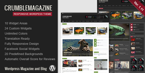 Crumble Preview Wordpress Theme - Rating, Reviews, Preview, Demo & Download