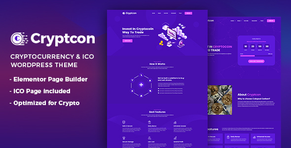 Cryptcon Preview Wordpress Theme - Rating, Reviews, Preview, Demo & Download