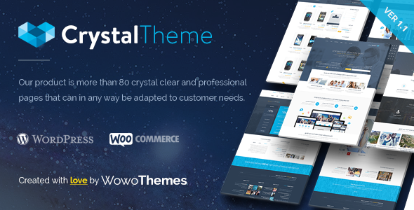 Crystal Responsive Preview Wordpress Theme - Rating, Reviews, Preview, Demo & Download