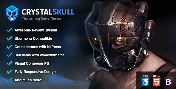 CrystalSkull Preview Wordpress Theme - Rating, Reviews, Preview, Demo & Download